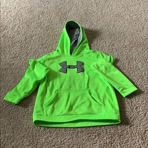 Under Armour neon green YXL hoodie